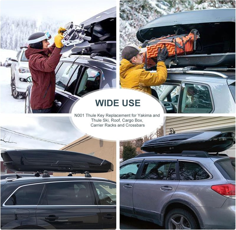 VIDABTE N001 Thule Key Replacement,Thule Car Rack Replacement Key for Roof Racks,Carriers,Crossbars[Code N001] - Image 5